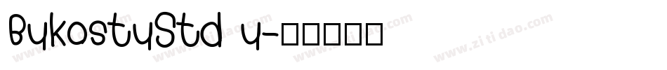 BukostuStd u字体转换